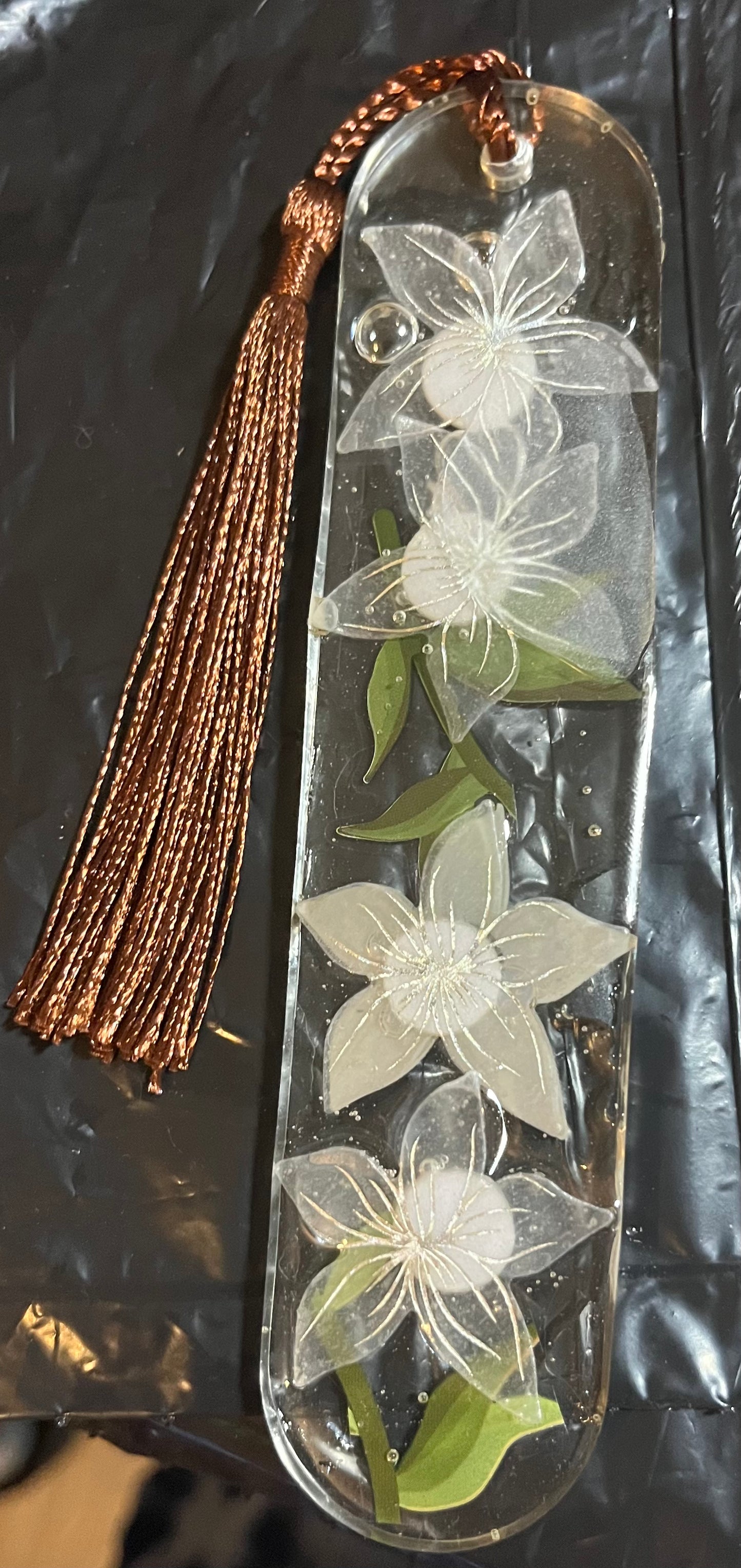 Flower bookmark