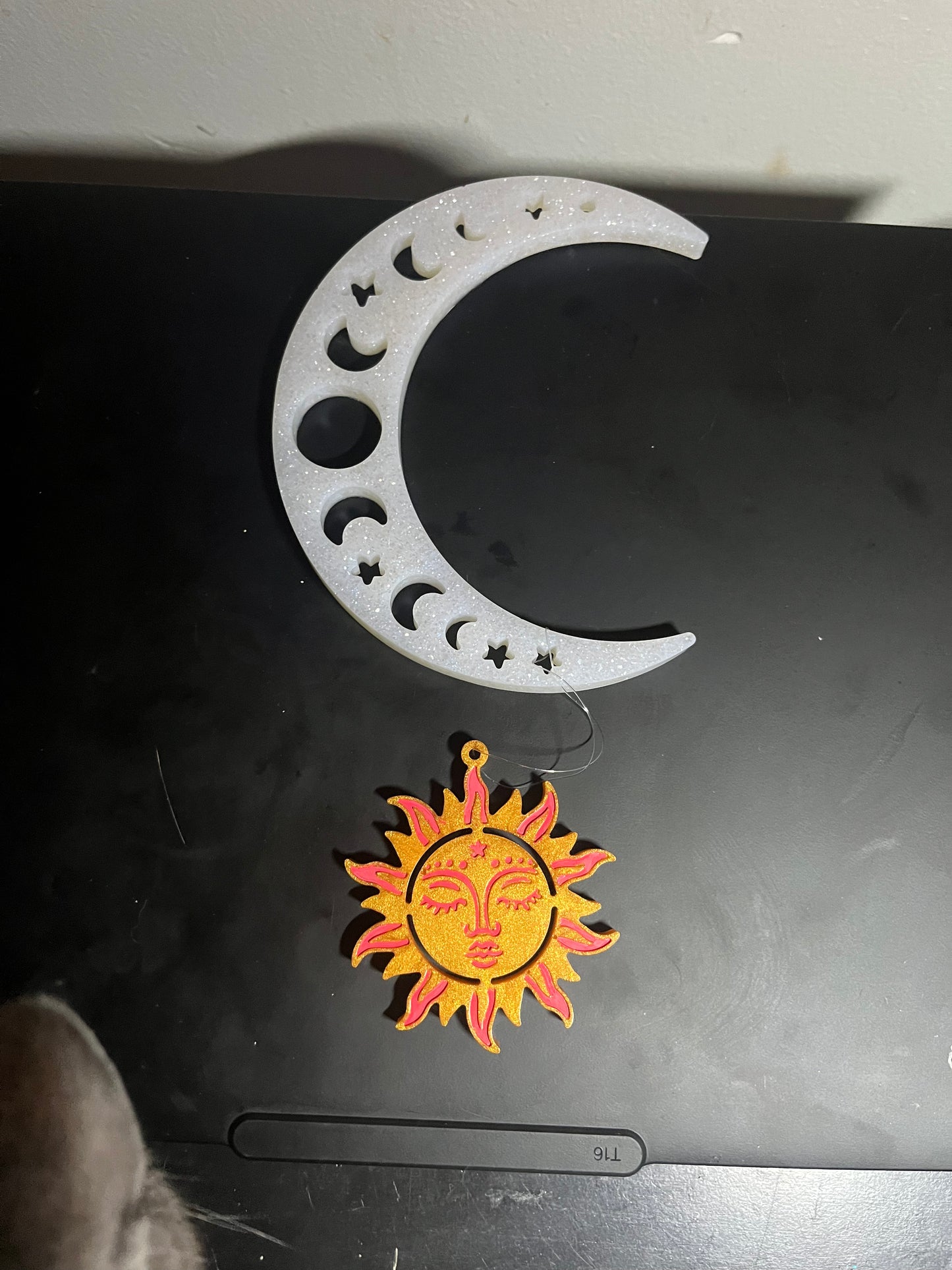 Moon with sun
