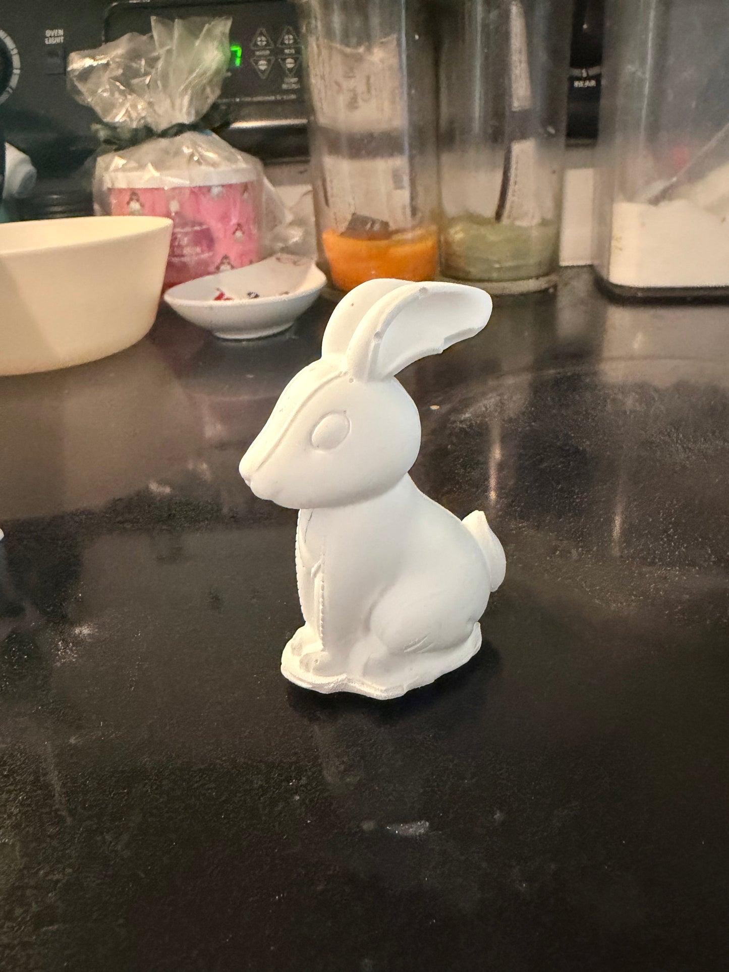 Paint your own bunny statue