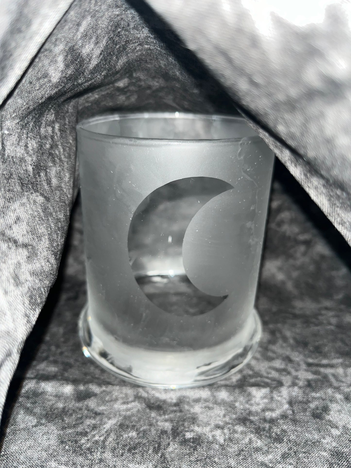 Moon candle holder