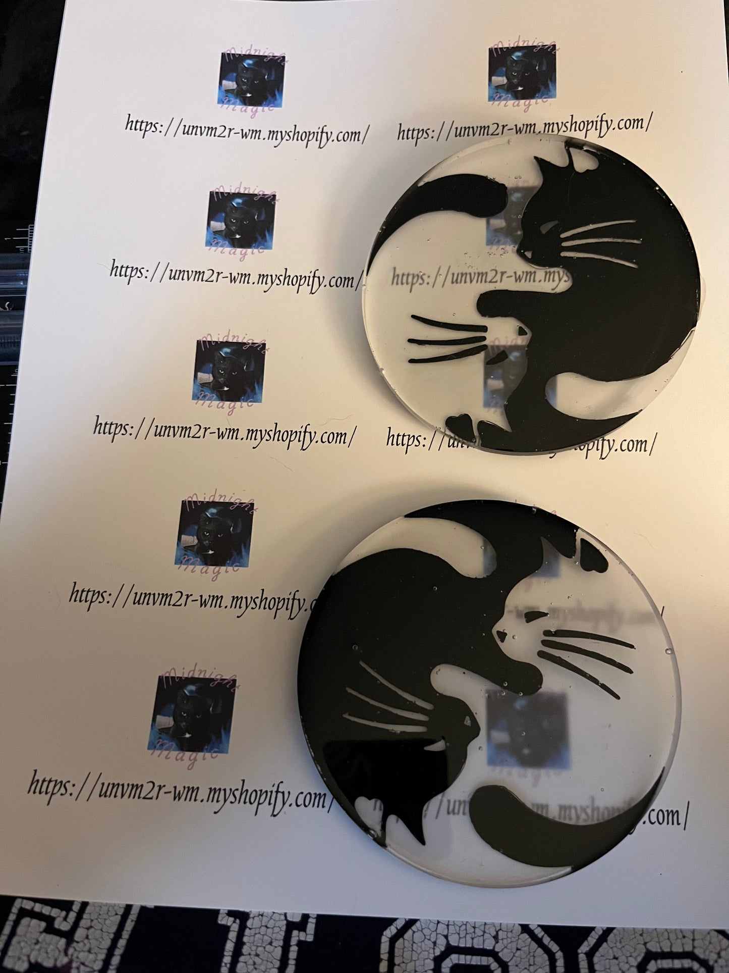 Kitty coasters