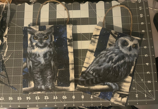 Owls to hang on the wall