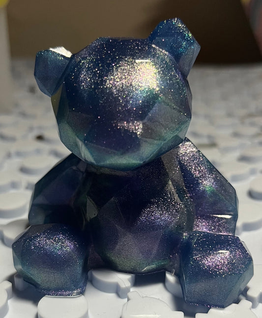 Geometric blue bear