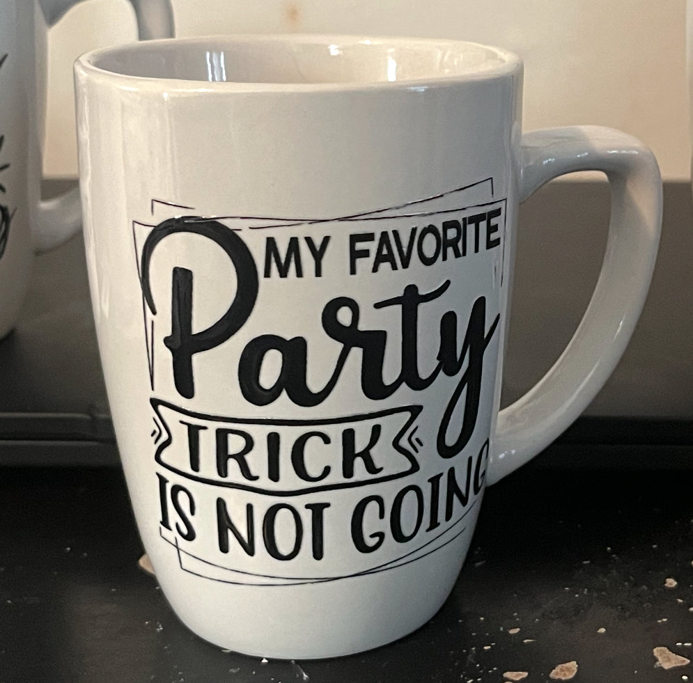 My favorite party trick is not going mug