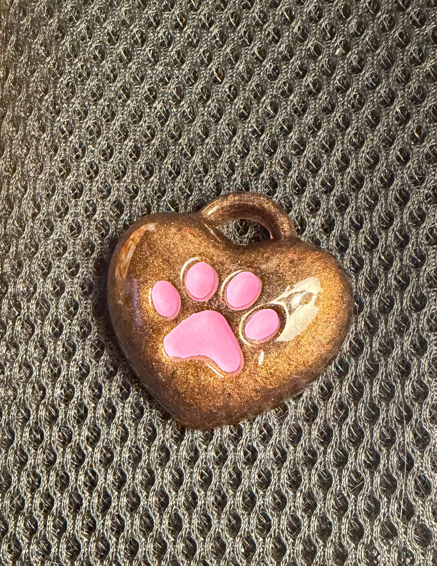 Brown bubble heart