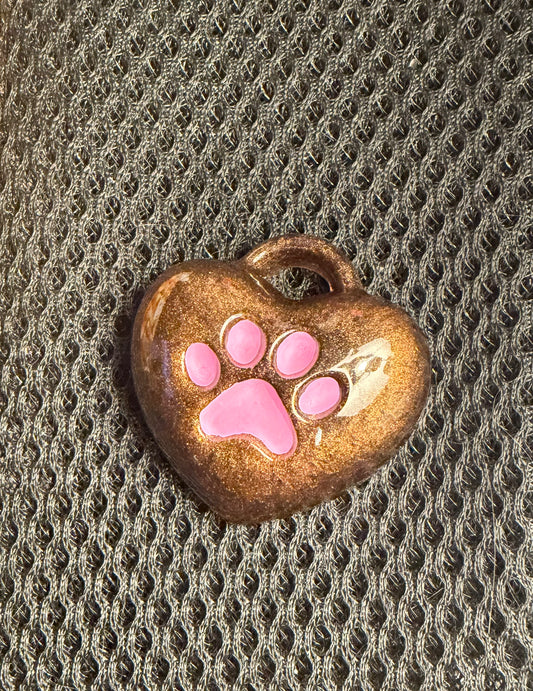 Brown bubble heart