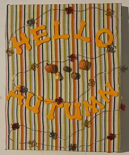 Hello Autumn with light up leaves