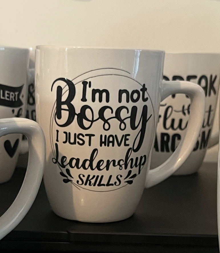 I’m not bossy mug
