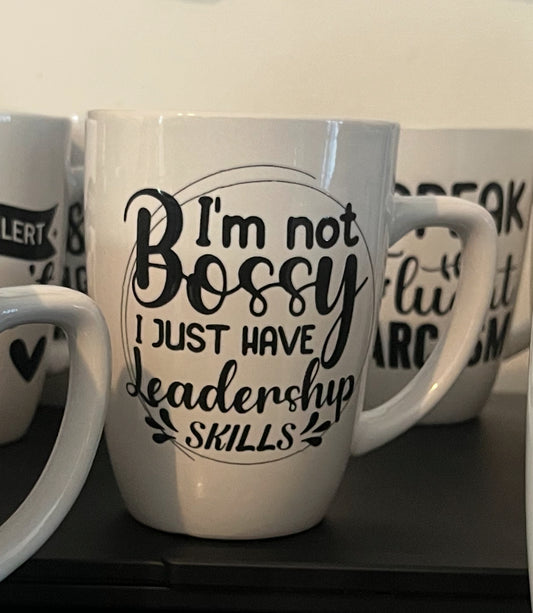 I’m not bossy mug