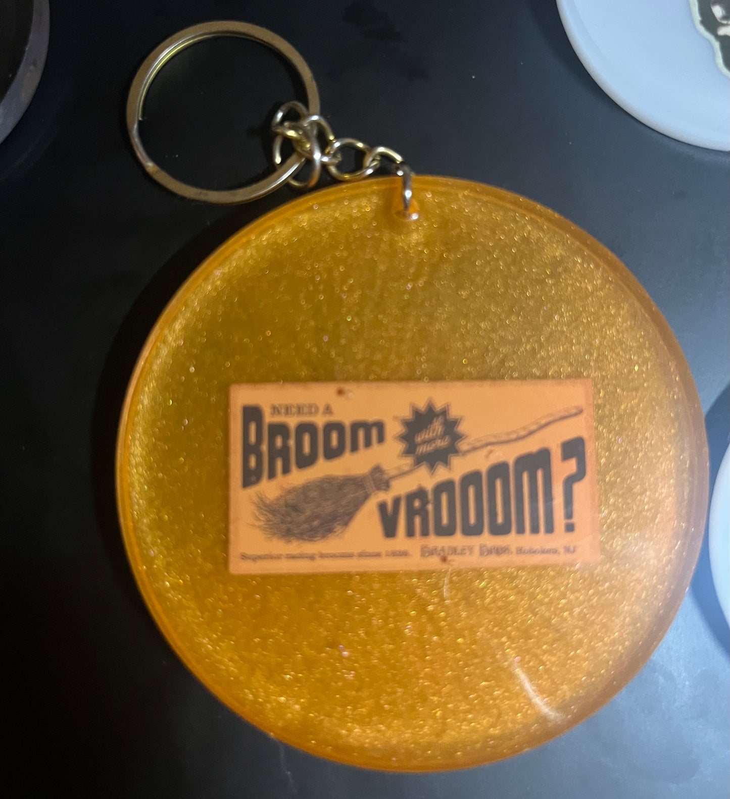 Broom Vroom keychain