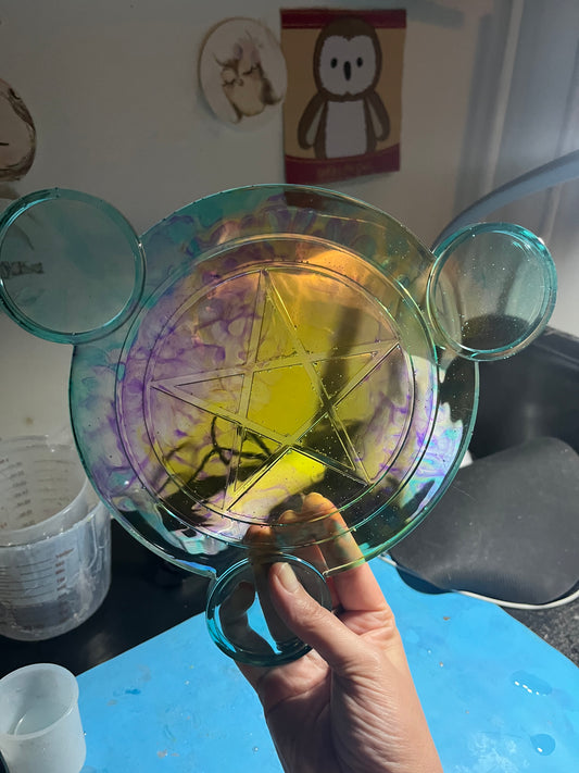 Candle holder tray
