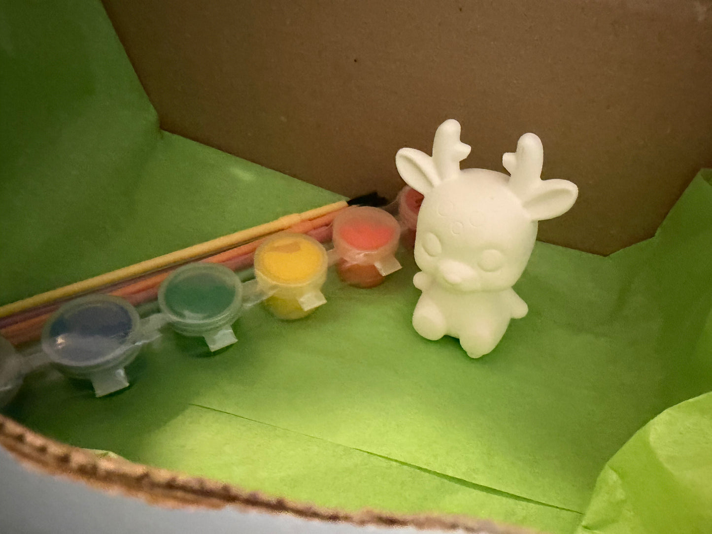 Paint your own reindeer statue
