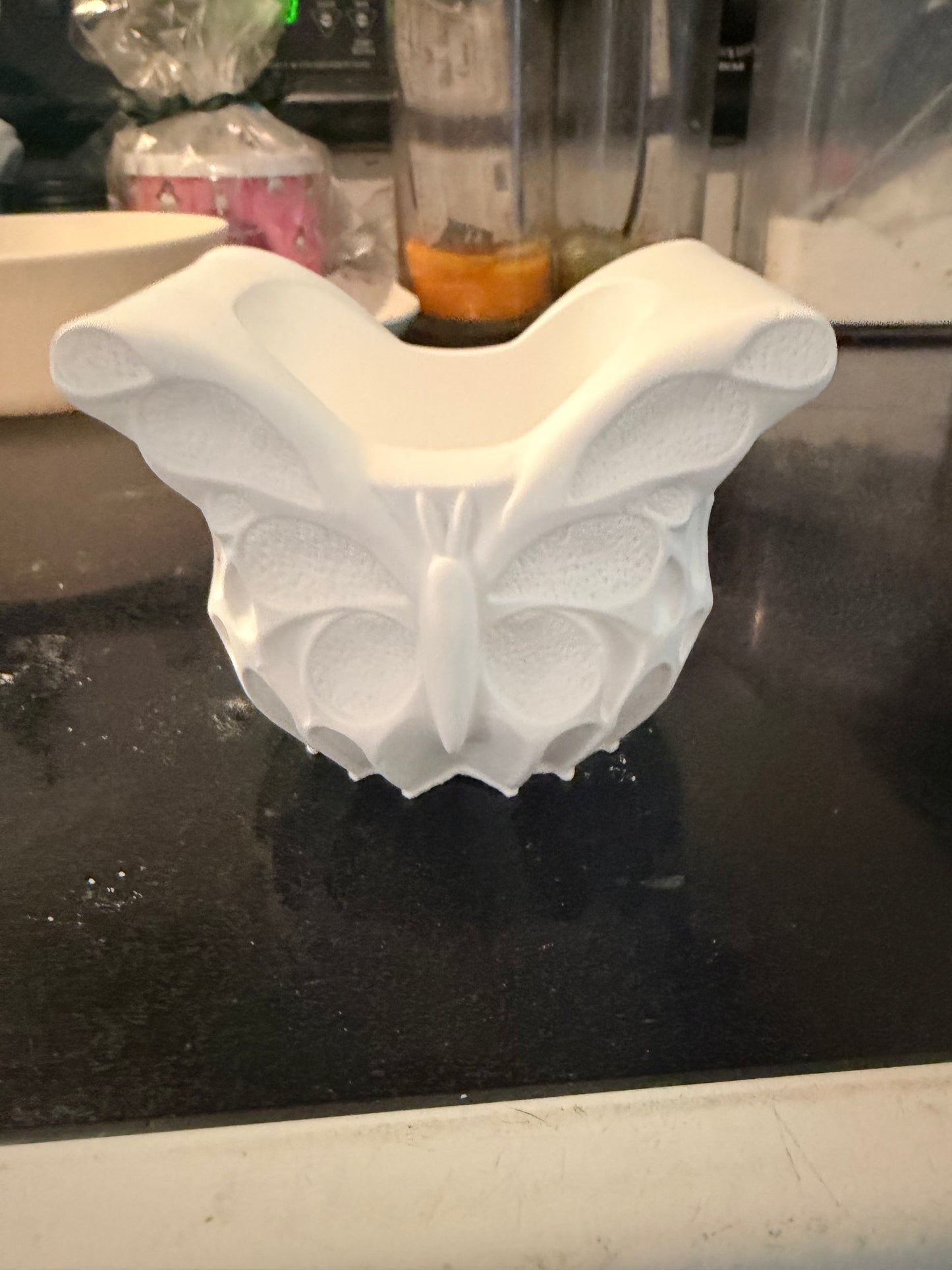 Paint your own butterfly plant holder