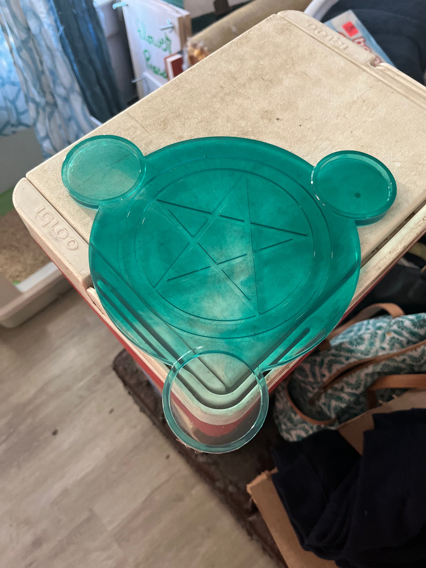 Resin candle holder
