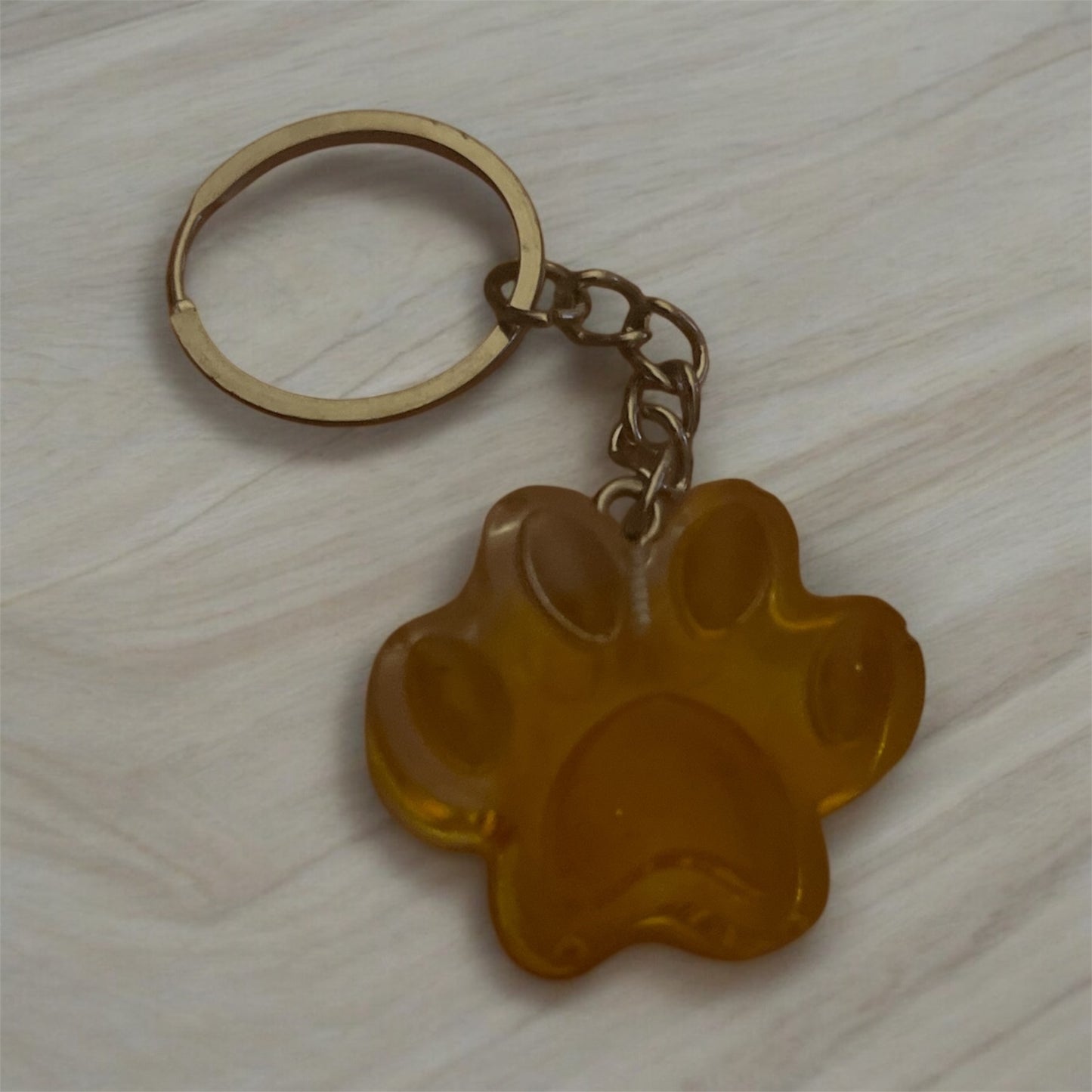 Paw keychain - orange