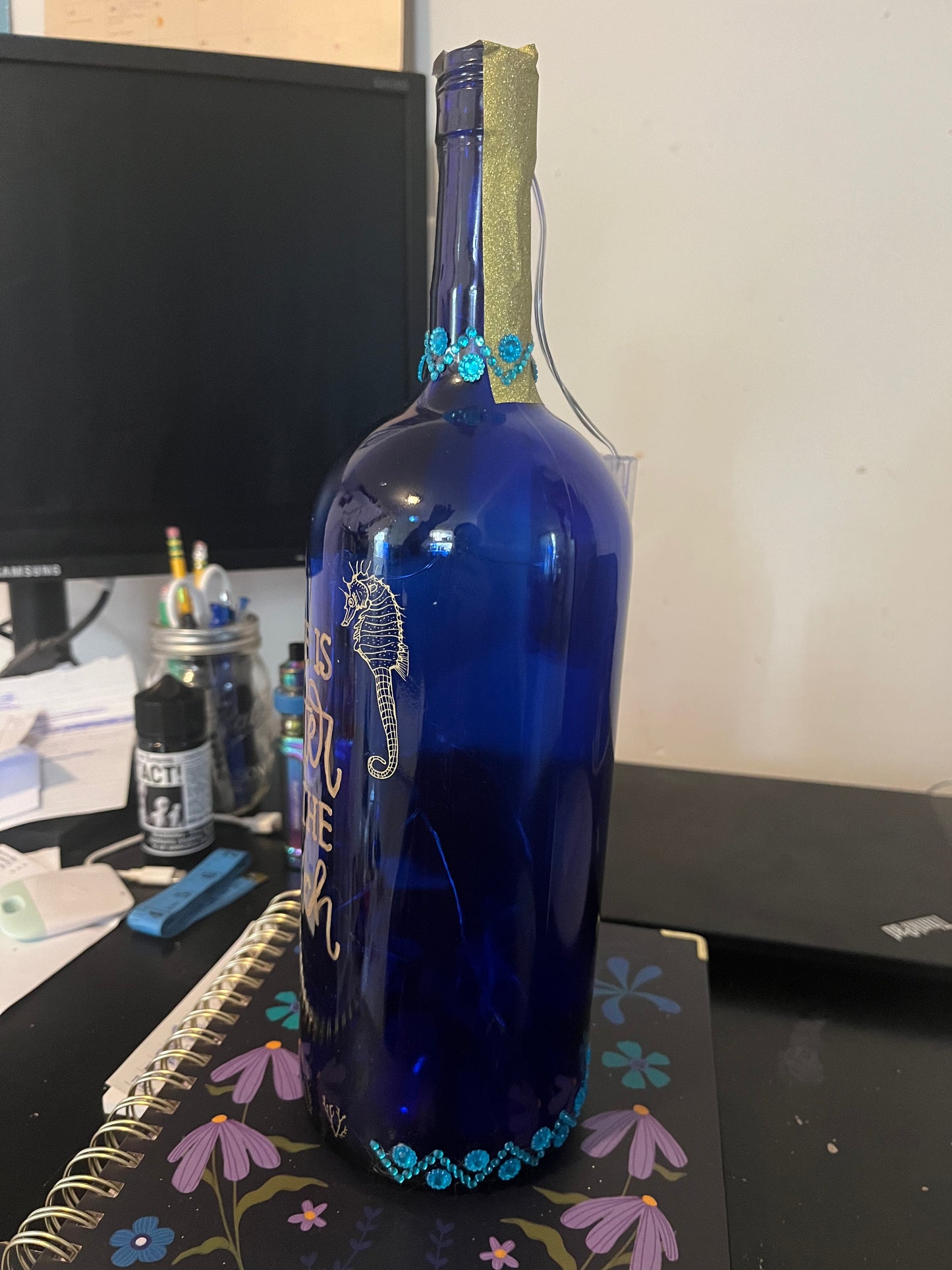 Life is better at the beach bottle