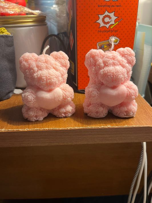 2 pink bears