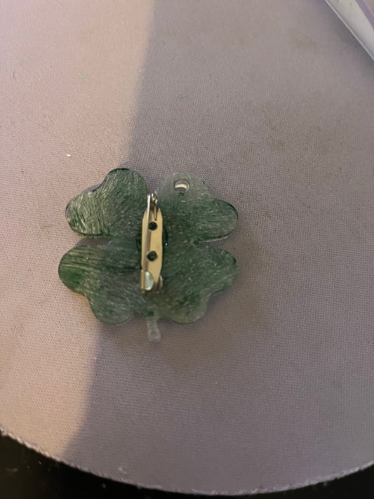 4 leaf clover broach